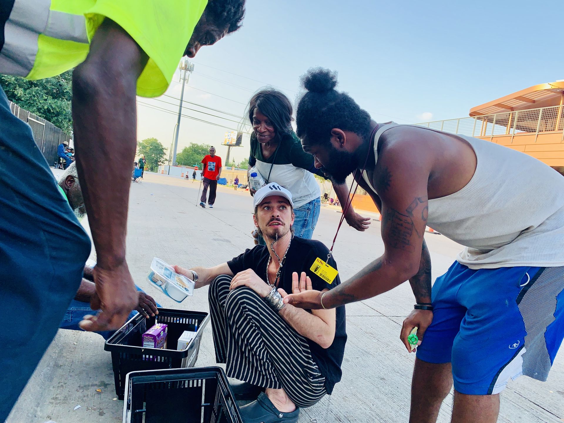 Quinn feeds the homeless