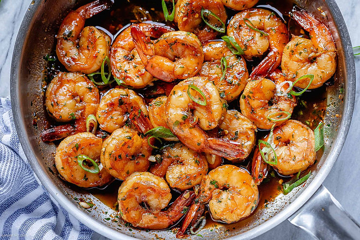 The Garden of Eden Honey Garlic Shrimp