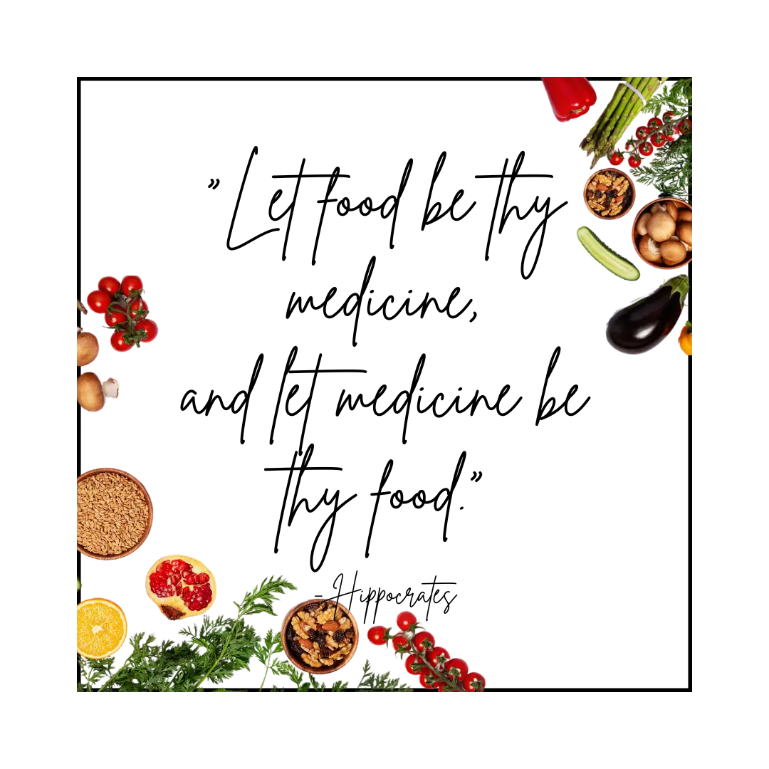 Let food be thy medicine banner by The Garden of Eden