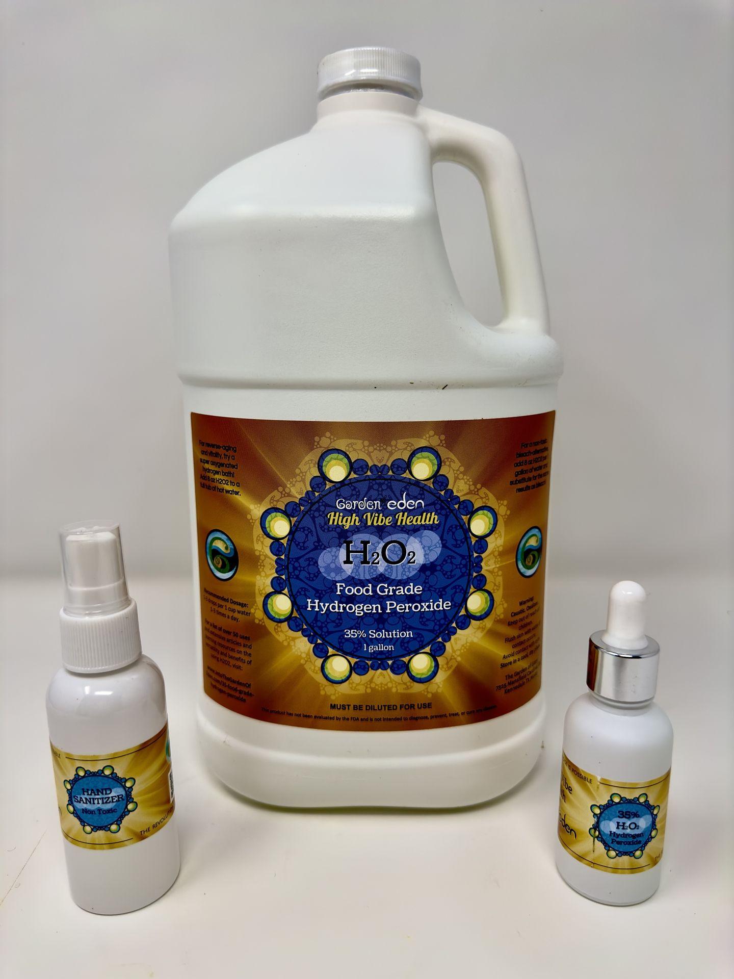 High Vibe Health from The Garden of Eden 1 gallon 35% Food Grade Hydrogen Peroxide