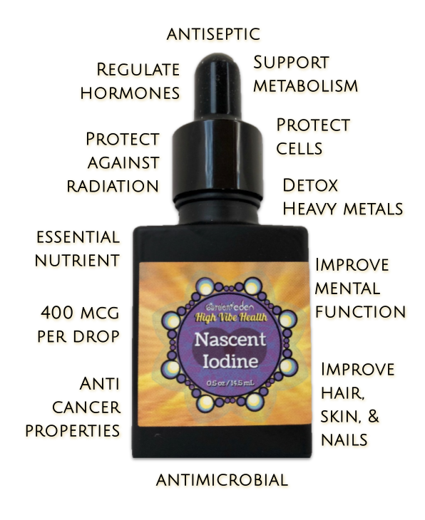 High Vibe Health from The Garden of Eden Nascent Iodine from The Garden of Eden