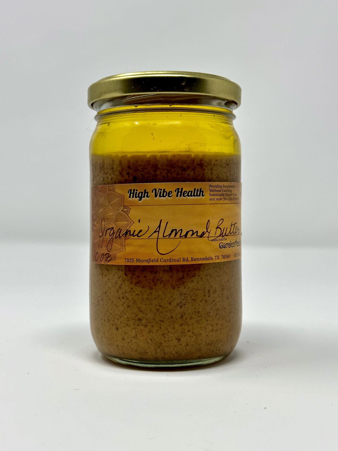 High Vibe Health Organic Smooth Almond Butter from The Garden of Eden