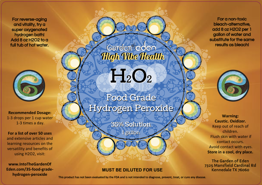 High Vibe Health from The Garden of Eden 35% Food Grade Hydrogen Peroxide