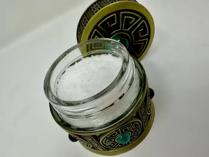 NAC in beautiful bejeweled green jar