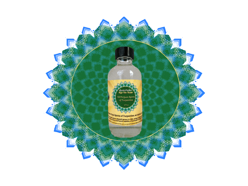 100% Gum Spirits of Turpentine gif High Vibe Health from The Garden of Eden