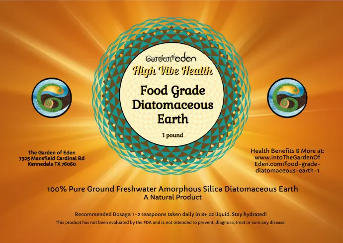 High Vibe Health Food Grade Diatomaceous Earth from The Garden of Eden