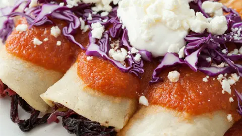 The Garden of Eden Hibiscus Enchiladas