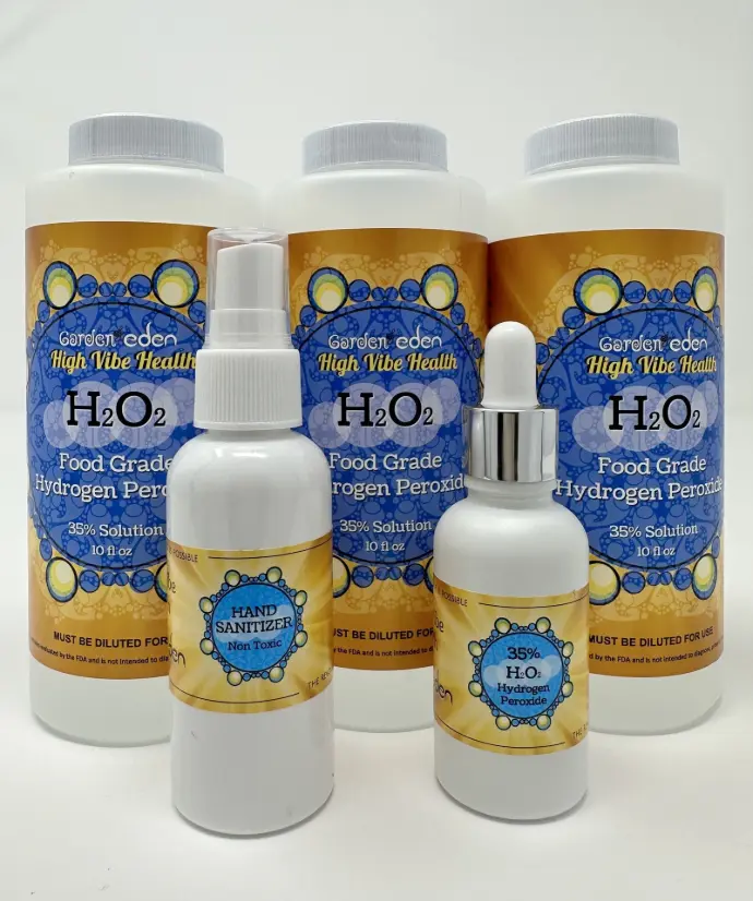 35% Food Grade Hydrogen Peroxide High Vibe Health from The Garden of Eden
