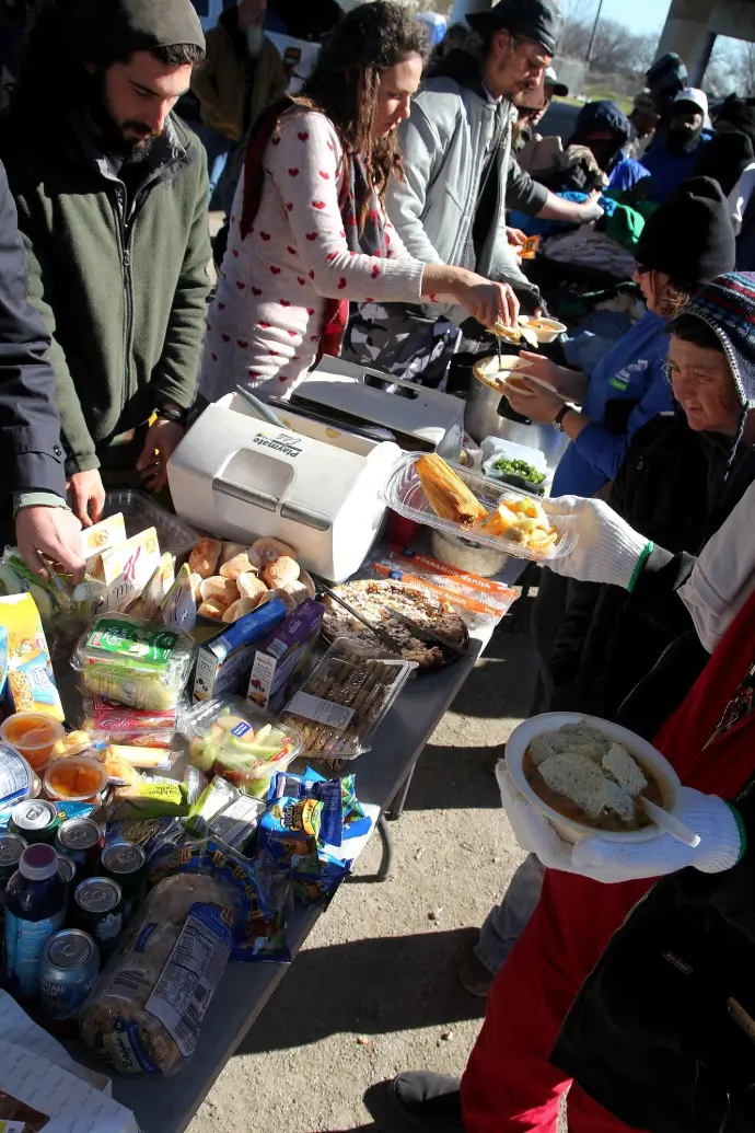 Feeding the homeless in Dallas, TX with The Garden of Eden
