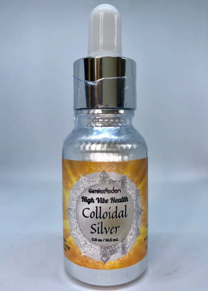 100 ppm Colloidal Silver, High Vibe Health from The Garden of Eden